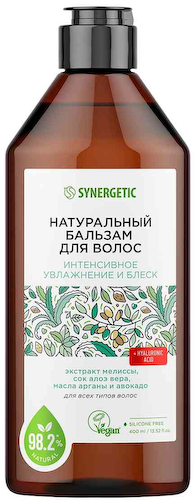 Бальзам для всех типов волос Synergetic Интенсивное увлажнение и блеск #1