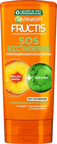 Бальзам-ополаскиватель для поврежденных волос Garnier Fructis SOS Восстановление #1