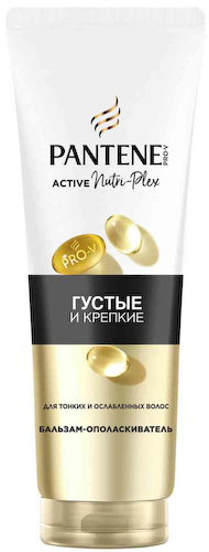 Бальзам-ополаскиватель для тонких и ослабленных волос Pantene Pro-V Густые и крепкие #1