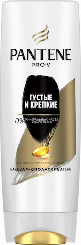 Бальзам-ополаскиватель для тонких, ослабленных волос Pantene Pro-V Густые и крепкие #1
