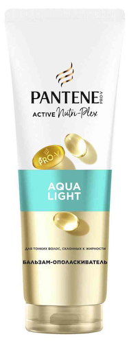 Бальзам-ополаскиватель для тонких волос, склонных к жирности Pantene Pro-V Aqua Light #1