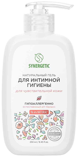 Гель для интимной гигиены Synergetic для чувствительной кожи #1