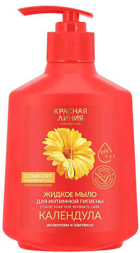 Жидкое мыло для интимной гигиены Красная линия Календула #1