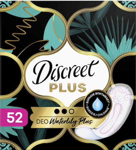 Прокладки ежедневные Discreet Deo Water Lily Plus Trio #1