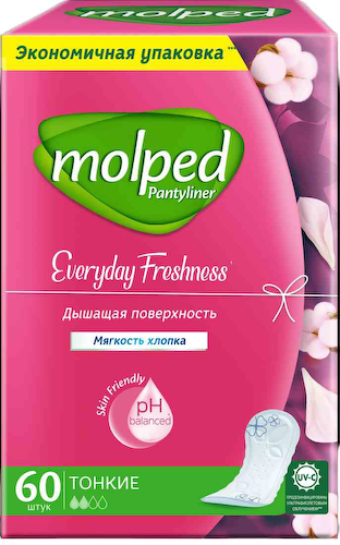 Прокладки ежедневные Molped Мягкость хлопка #1