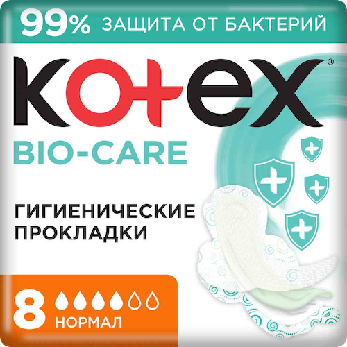 Прокладки Kotex Bio-Care Нормал #1