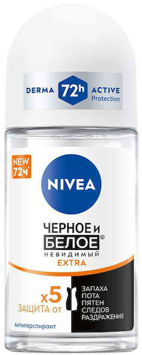 Антиперспирант ролл NIVEA Черное и белое Невидимый Extra #1