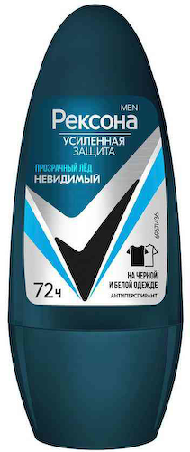 Антиперспирант ролл Рексона Men Усиленная защита Прозрачный лед #1