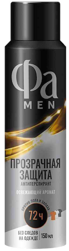 Антиперспирант спрей Фа Men Прозрачная защита #1