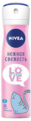 Антиперспирант спрей NIVEA Love be trendy Нежная свежесть #1