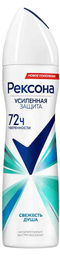 Антиперспирант спрей Рексона Усиленная защита Свежесть душа #1