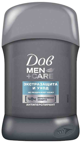 Антиперспирант стик Дав Men+Care Экстразащита и уход #1