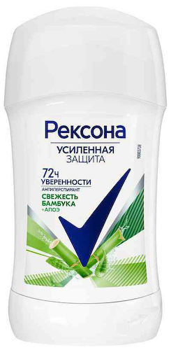 Антиперспирант стик Рексона Усиленная защита Свежесть бамбука + алоэ #1
