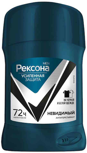 Антиперспирант стик Рексона Men Усиленная защита Невидимый #1