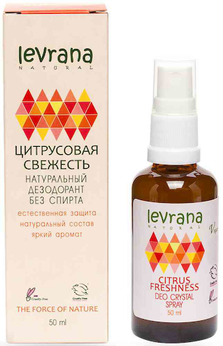 Дезодорант спрей натуральный Levrana Natural Цитрусовая свежесть #1