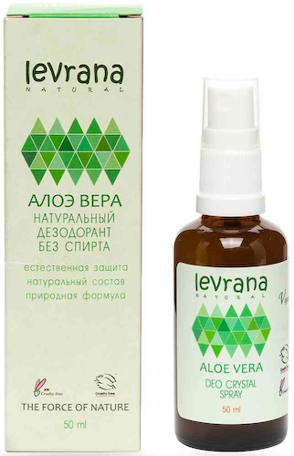 Дезодорант спрей натуральный Levrana Natural Алоэ вера #1