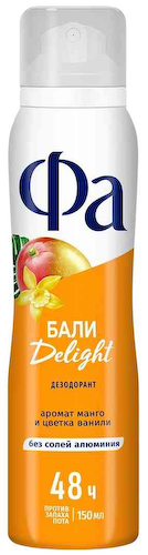 Дезодорант спрей Фа Бали Delight аромат Манго и цветка ванили #1