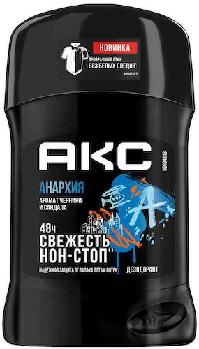 Дезодорант стик Акс Анархия с ароматом черники и сандала #1
