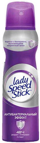 Дезодорант-антиперспирант спрей Lady Speed Stick Антибактериальный эффект #1