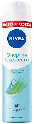 Дезодорант-антиперспирант спрей NIVEA Энергия свежести с экстрактом лемонграсса #1