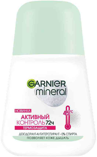 Дезодорант-антиперспирант ролл Активный контроль Garnier Mineral Термозащита 72 ч #1