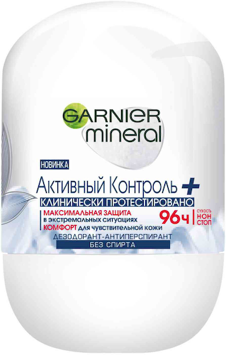 Дезодорант-антиперспирант ролл Garnier mineral Активный Контроль+ #1