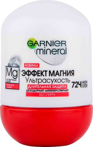 Дезодорант-антиперспирант ролл Garnier Mineral Эффект магния без спирта #1