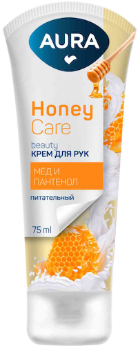 Крем для рук питательный Aura с D-пантенолом и экстрактом меда #1