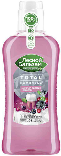 Ополаскиватель для полости рта Лесной Бальзам Total Комплекс защита от бактерий + свежесть #1