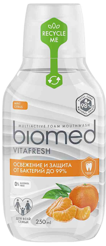 Ополаскиватель для полости рта Biomed Vitafresh Освежение и защита от бактерий до 99% #1