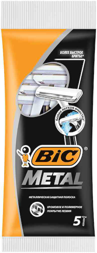 Бритва одноразовая Bic Metal 1-лезвийная #1
