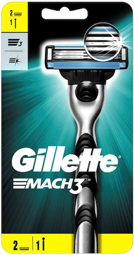 Бритвенный станок Gillette Mach 3 с 2 сменными кассетами #1