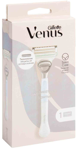 Бритвенный станок Gillette Venus Satin Care c 1 кассетой #1