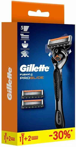 Бритвенный станок Gillette Fusion5 ProGlide с 3 сменными кассетами #1