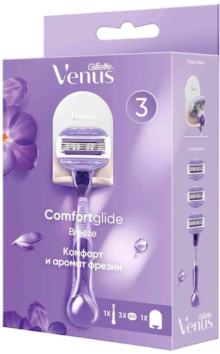 Бритвенный станок Gillette Venus ComfortGlide Breeze с ароматом фрезии #1