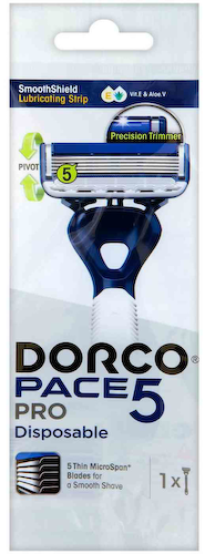 Бритвенный станок одноразовый Dorco Pace 5 Pro Disposable #1