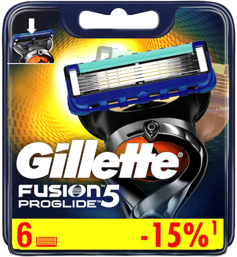 Сменные кассеты для бритвы Gillette Fusion Proglide #1