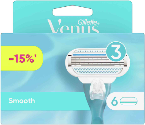 Сменные кассеты для бритья Gillette Venus Smooth 3 лезвия #1