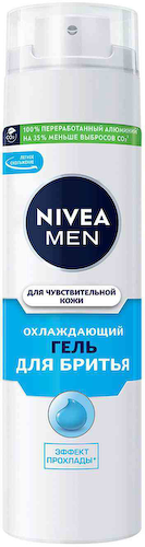 Гель для бритья для чувствительной кожи NIVEA MEN охлаждающий #1