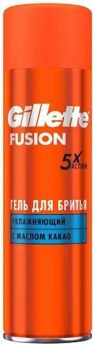 Гель для бритья увлажняющий Gillette Fusion5 с маслом какао #1