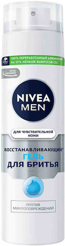 Гель для бритья восстанавливающий NIVEA MEN для чувствительной кожи #1