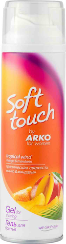 Гель для бритья женский Soft touch Arko Тропическая свежесть #1