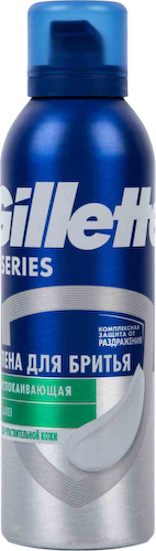 Пена для бритья успокаивающая Gillette Series для чувствительной кожи с алоэ #1