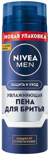 Пена для бритья увлажняющая NIVEA MEN Защита и уход #1