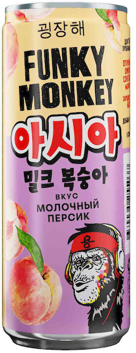 Напиток Funky Monkey молочный персик #1
