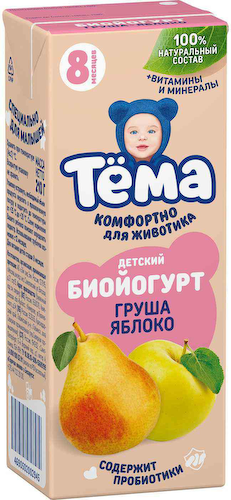 Биойогурт питьевой Тёма Яблоко-груша 2,8% #1