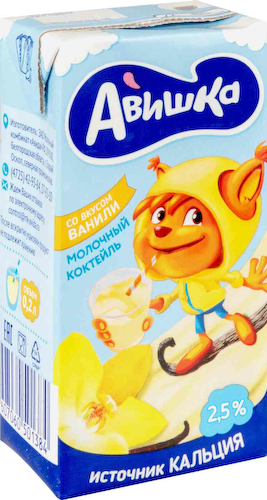 Коктейль молочный Авишка со вкусом Ванили 2,5% #1