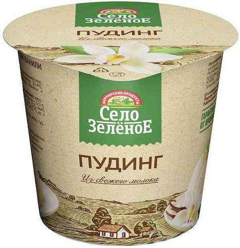 Пудинг Село Зелёное Ванильный 3% #1