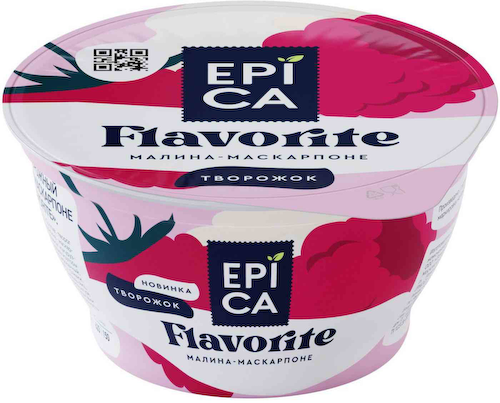Десерт творожный Epica Flavorite малина-маскарпоне 7.7% #1