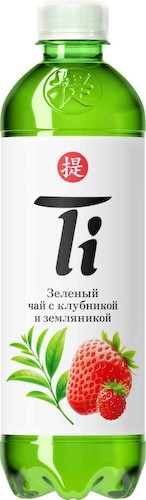 Холодный чай Ti зелёный со вкусом клубники и земляники #1